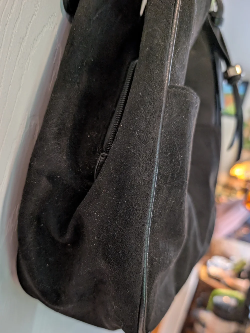 NWT Sondra Roberts Squared Hobo Style Bag In Black